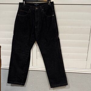 Men's Relaxed Black Jeans